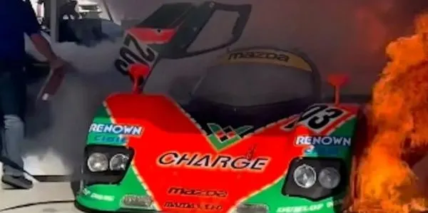 Раритетна Mazda 767B за $1,7 млн постраждала у пожежі на треку
