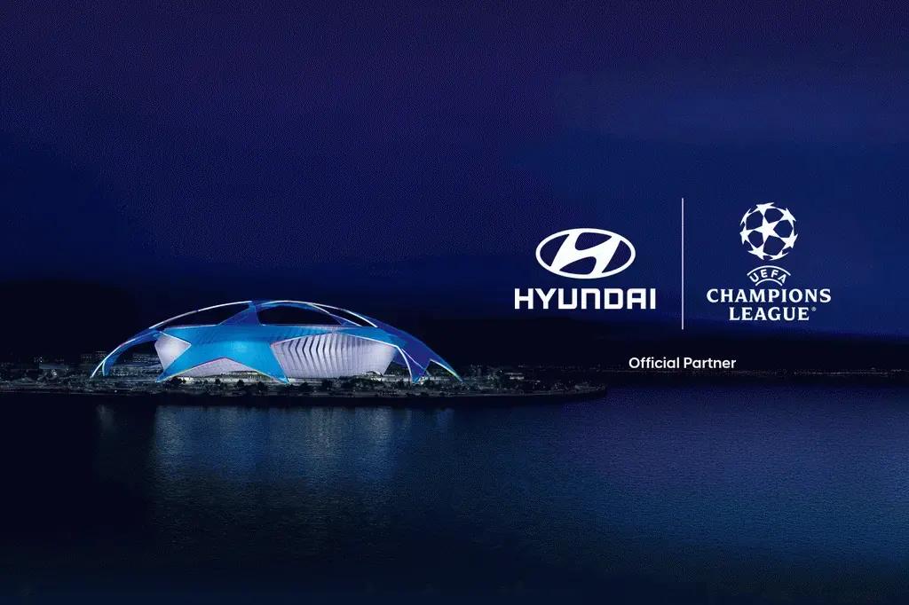 Hyundai стає офіційним партнером Ліги чемпіонів УЄФА з 2026 року