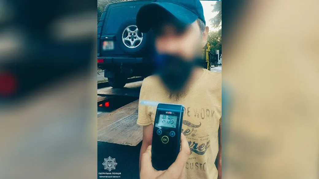 У Чернігові водія Land Rover відсторонили: алкоголь у 15 разів вищий за норму