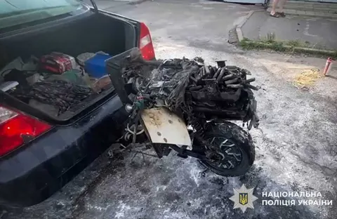 У Миргороді Chery Eastar загорівся через саморобну енергоустановку