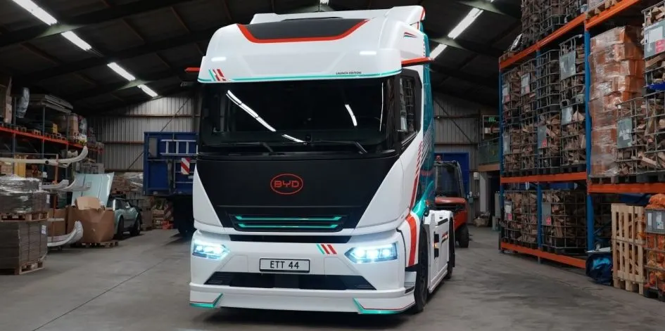 BYD ETT44: перша вантажівка бренду для Європи з запасом ходу 600 км