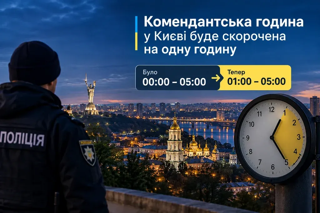 У Києві комендантську годину скоротили: нові правила з 10 вересня