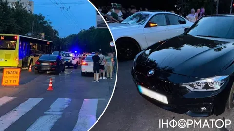 У Львові два BMW збили батька з донькою на переході: подробиці ДТП