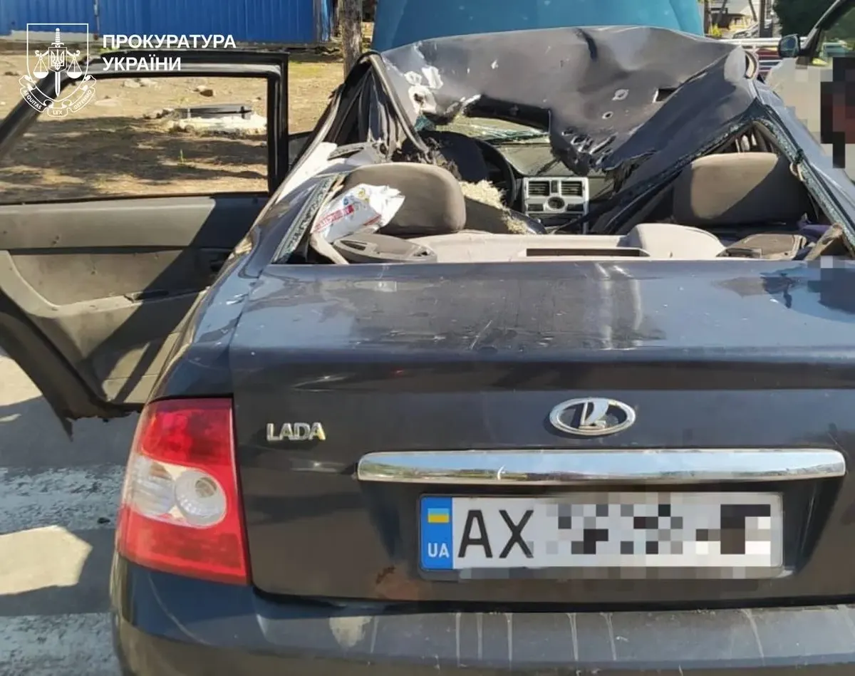 На Харківщині FPV-дрон поцілив в автівку: поранено 67-річного чоловіка